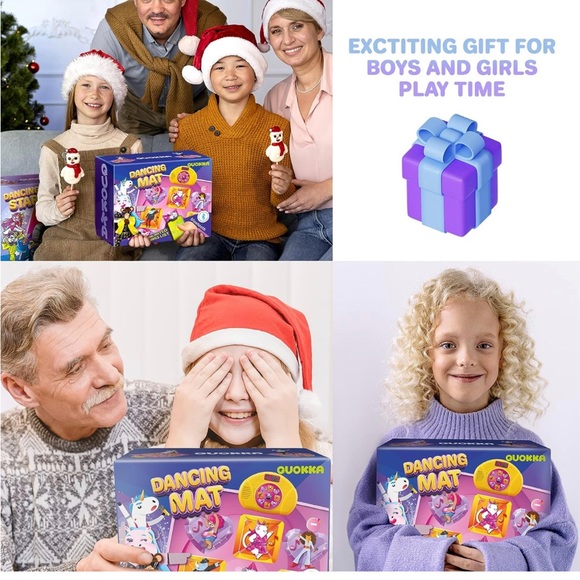 QUOKKA Dance Mat for Kids👦🏻👧🏻Built-in AUX/Bluetooth Music - Picture 8 of 8